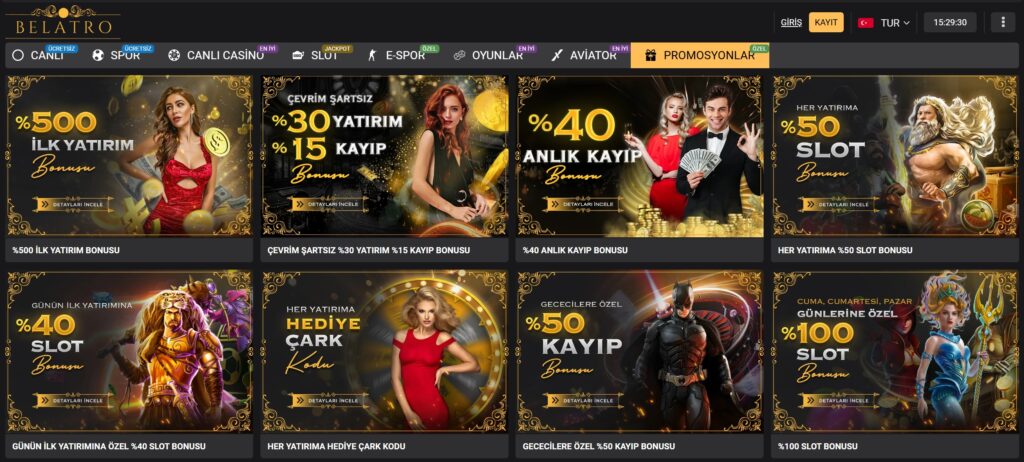 belatrocasino bonusları